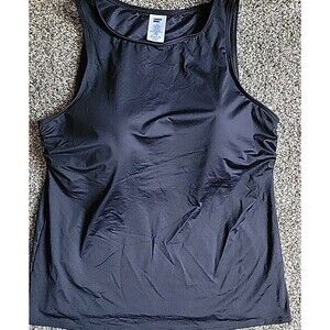 Lands' End Women's Black Tank Swim Top
